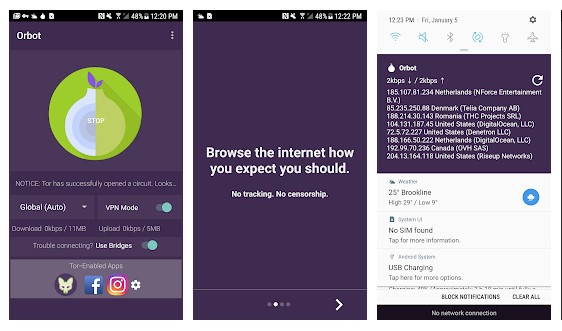 Orbot Proxy with Tor