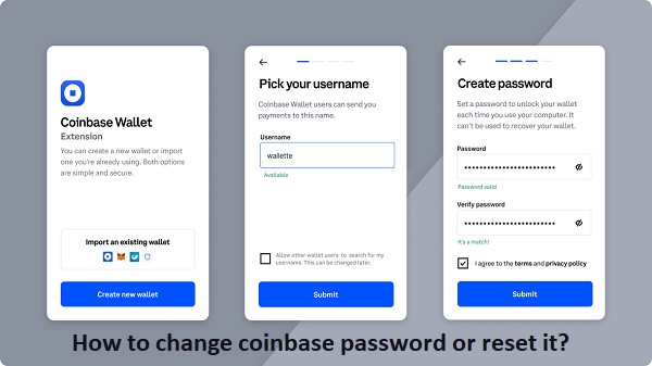 change coinbase password