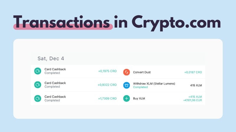 How To Download Your Transaction History on Crypto.com