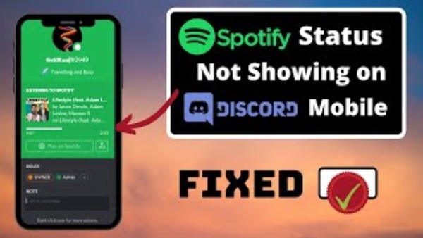 spotify not showing on discord
